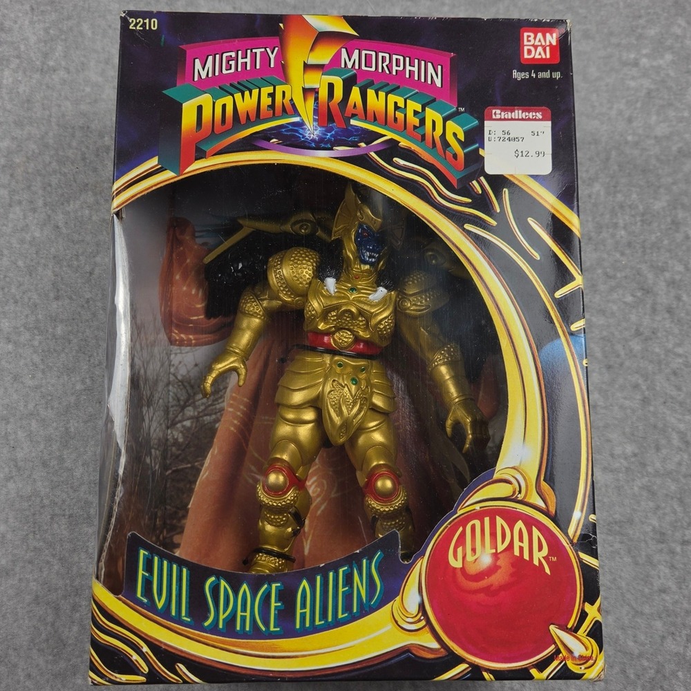 Bandai Mighty Morphin Power Rangers Goldar Evil Space Aliens Figure 2210 Vintage